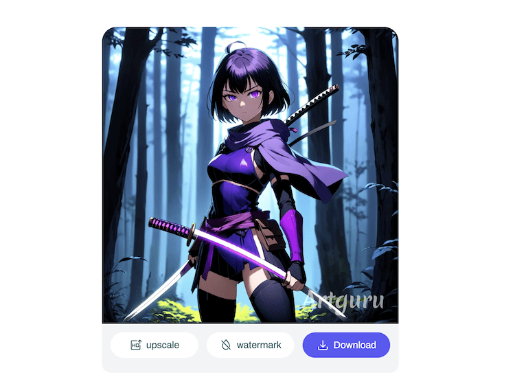 artguru ai generated anime girl