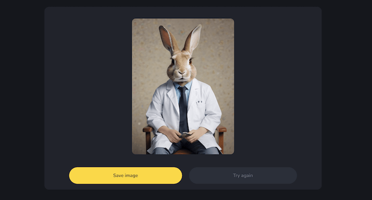 ai art rabbit psychiatrist