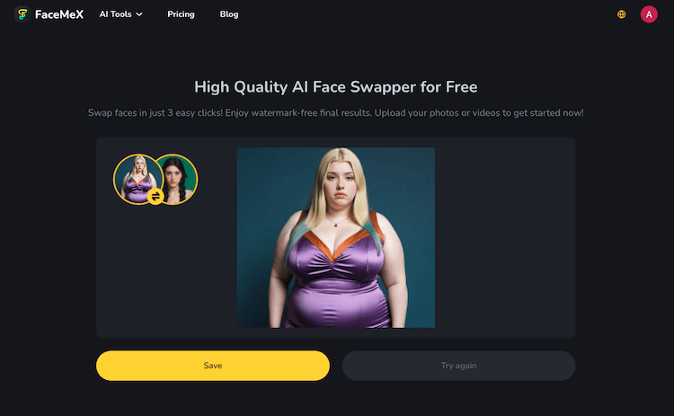 ai face swap bbw