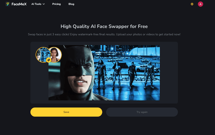 facemex ai batman swap